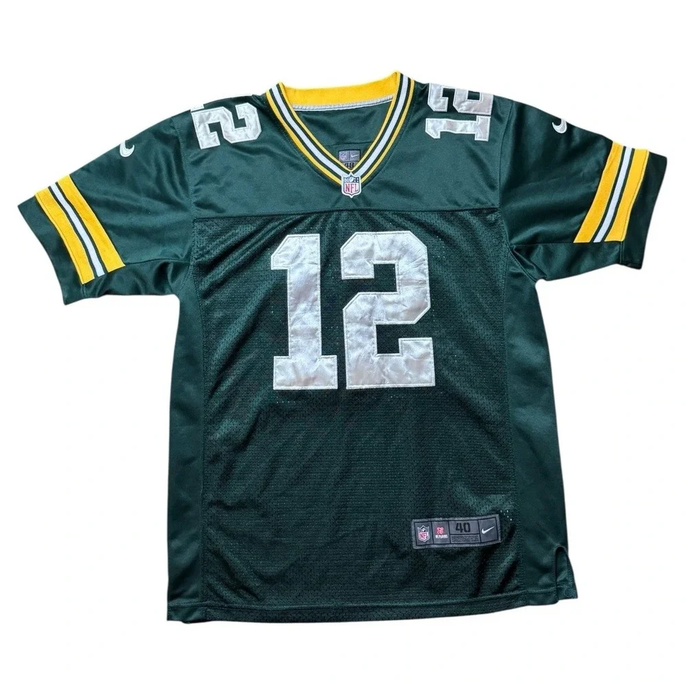 Vintage Green Bay Packers NFL Jersey Rodgers 12 Nike Super Bowl XLV
